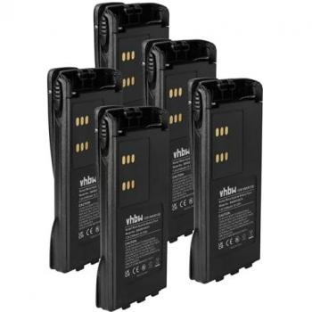 Motorola Walkie‑Talkie 5× NiMH Battery – 2100 mAh, 7.2 V (Compatible with HT1550, HT750, MTX8250, HT1250‑