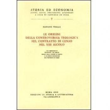 Le origini della controversia teologica sul contratto di censo nel XIII secolo