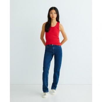 Pieces Straight Leg Jeans Dunkelblau W28 L32 für Damen