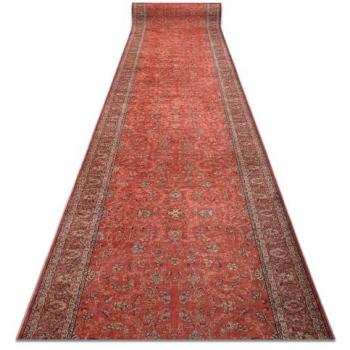 WASHABLE Red Lotus Runner, 80 cm x 150 cm, Non‑Slipping
