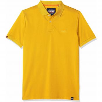 Polo Micro Pique Superdry Classic Lite, Jaune (Sulphur Yellow 22K), Medium