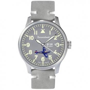 Messerschmitt Armbanduhr Quarz „Grauer Himmel“ ME‑42BF108-M