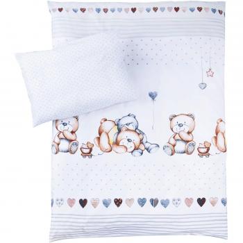 Julius Zöllner Kinderbettwäsche Schmusebär – 100 × 135 cm + 40 × 60 cm, Deutschland produziert