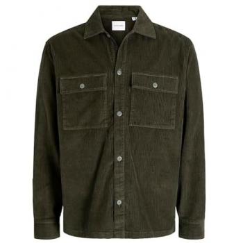 J&J Green Corduroy Overshirt for Men – 2XL