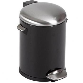 Bidone Cosmetici Belle Deluxe 5L Nero con Coperchio