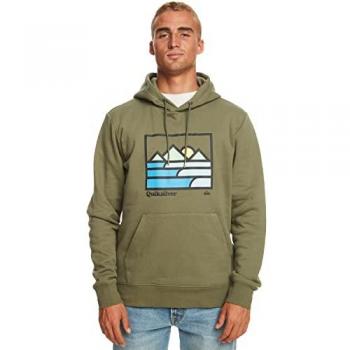 Quiksilver Sweatshirt Landscape Lines Otlr EQYFT04832 Khakifarben Regular Fit XL