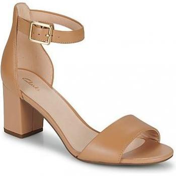 Clarks Dames Hoge Hiel Sandalen Bruin