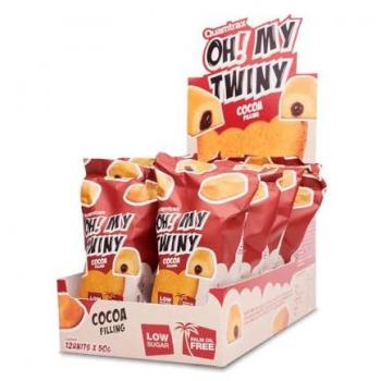 Gâteau Twiny 12×50 g – Chocolat Protéiné Quamtrax