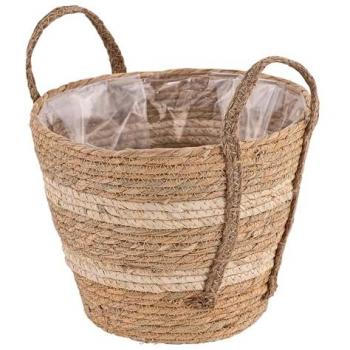 SEASONS Weidenpflanzkorb DEMA 30 cm – mit Schützfolie (Einzelseite)
