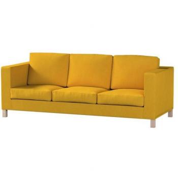Dekoria Bezug Etna für Karlanda 3‑Sitzer Sofa – kurz, senffarbe
