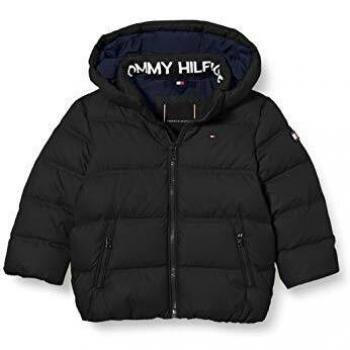Jungendamen Tommy Hilfiger Essential Daunenjacke – Schwarz – 10