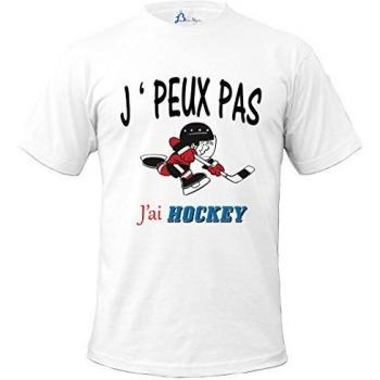 Tee-shirt bleu NAJA J'peux Pas J'Ai Hockey (L)