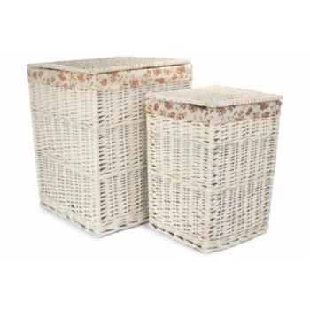 Paniers à linge carrés « Rafraîchissement Bois » – Lot 2