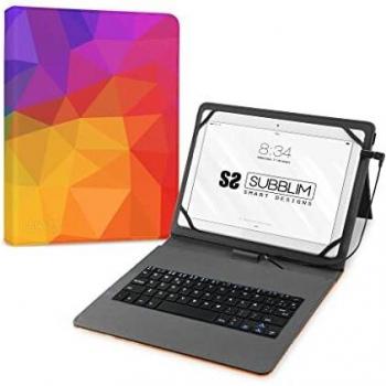 Teclado Bluetooth con Soporte para Tablet Subblim SUBKT1-USB053 Qwerty Español Multicolor Español