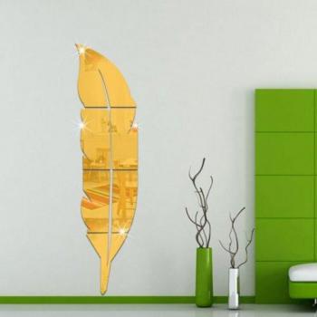 Art Mural Plume Miroir