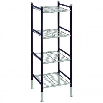 Quad-Tier Dual-Line Wire Rack – Bronze Finish