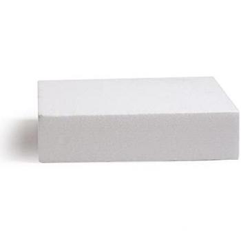 Base per Torte Quadrata in Polistirolo Bianco 35x35 cm H7,5