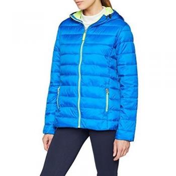 Damen Daunenjacke Result Snowbird Oceanblau/Limette