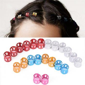 Clip Tube Métallique 8 mm – Kit 10 – Palette Beauté (Argent, Doré, Bleu, Vert, Rouge, Rose, Violet)