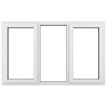 PVC-U Left & Right Side Hung Fixed Centre Window 1770 x 965mm White