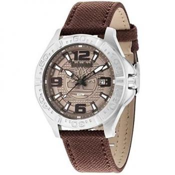 Timberland Wallace Quarzanalog-Herrenuhr – Graues Zifferblatt, Braunleder-Riemen