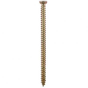 TIMCO Concrete Screws Flat Countersunk Gold