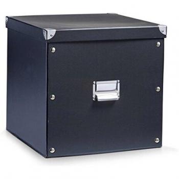 Scatola in Cartone Zeller, 34x33x32 cm, Colore Nero