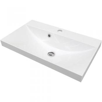 FACKELMANN Waschbecken Gussmarmor Malua, 60 cm, weiß