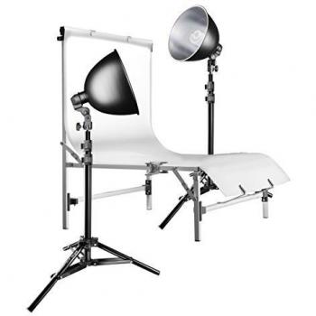 Walimex LightBox Daylight 150/150 – 150 W Dauerlicht, Stativ und Tisch