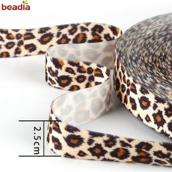 Leopard Print Velvet Craft Ribbon