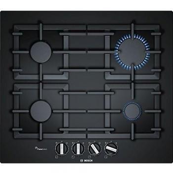 Bosch PPP6A6B90 Glass Gas Hob with Cast Iron Pan Supports