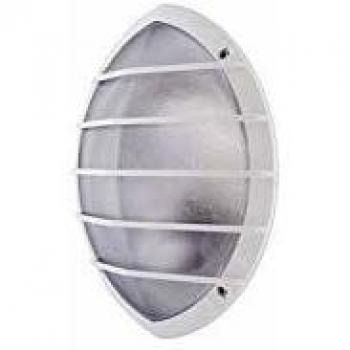 Luminaire extérieur fluo 2x9W blanc 341x279mm avec ballast
