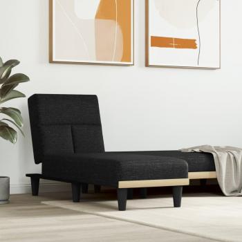 VidaXL Moderne Chaiselongue Schwarz für Wohnräume