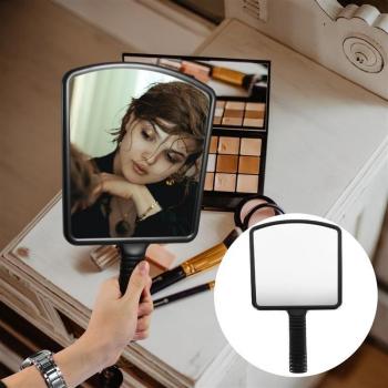 Salon Handheld Square Mirror with Handle