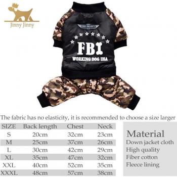 Camouflage Winter Dog Sweater