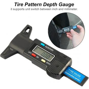 Motorcycle and Car Tire Tread Depth Meter 0-25.4mm