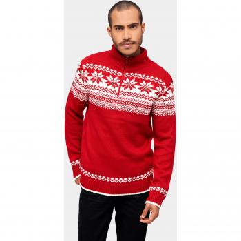 Brandit Herren Troyer Norweger Pullover Rot 3XL