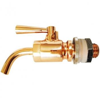 Brass Oak Barrel Wine Bottle with Mini Faucet
