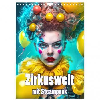 Zirkuswelt mit Steampunk (Wandkalender 2025 DIN A4 hoch) CALVENDO Monatskalender
