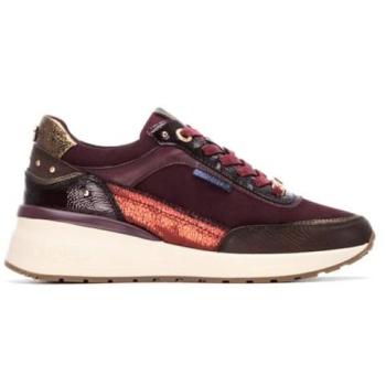 Burdeos Carmela: Zapatilla de Piel