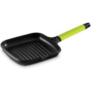 Grill Castey Fundix Antiadherente de Aluminio Fundido con Mango Kiwi Desmontable