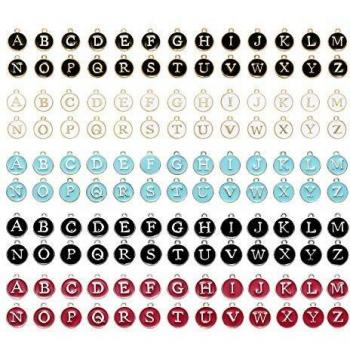 Ornaland Ciondolo Set 130 Lettere – Kit di gioielli DIY con collana, braccialetto e più