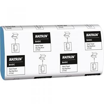 Katrin Zig Zag Hand Towels 1-Ply Blue