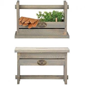 Esschert Design Utility Stool & Tool Box