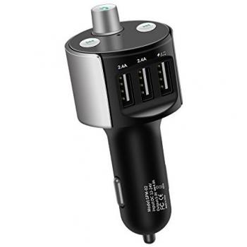 Kit de Voiture Bluetooth FM Adaptateur Radio Chargeur Allume-Cigare 3 Ports USB