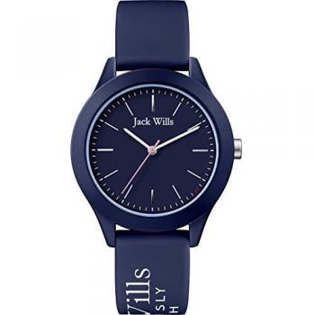 Quadrato Jack Wills Union Gents: Orologio Blu con Cintura Silicone