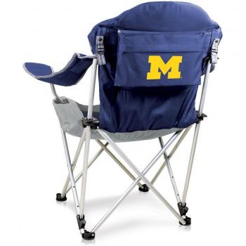 Michigan Wolverines Camp Chair – Navy, One‑Size Recliner