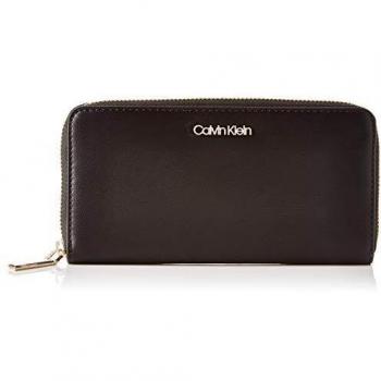CK MUST Large Ziparound Cross-Body Bag for Women, Black