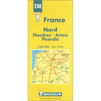 France Regional Nord de La France-Michelin Map #236: Flandres-Artois-Picardie (Michelin Maps)