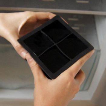 Cubo Cuadrado de Hielo de Silicona 4 Piezas